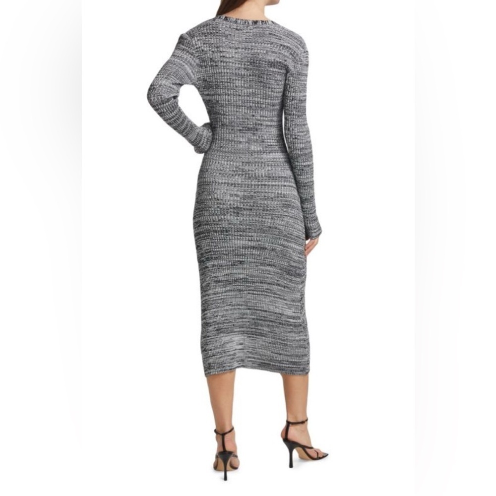 Baum Und Pferdgarten Cabriola Rib Knit Button Front Midi Dress Size XS - Picture 7 of 8
